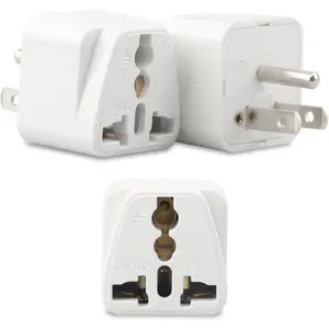 to  Plug Adapter, 3 Pack UK to  Plug Adapter, India to  Plug Adapter, Universal Travel Adapter for ,   UK  to  Outlet Adapter-Type B
