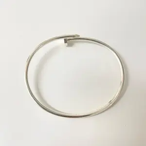 Sterling Silver 925 Small Flexible Open Bangle 2.5 mm