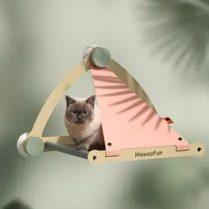 MewooFun Cat Window Bed Perch Bed - Elegant Design for Cats - Comfortable Sleeping Area - 2 Ways