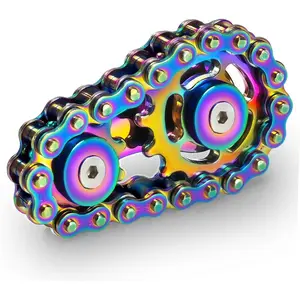 Easter Basket Stuffer for Teens Boys Metal Fidget Spinner Toys for Adults Figette Bike Chain Roller Cool Gadgets ADHD Anxiety Stress Relief Items Figet Desk Offices EDC Men Valentines Day Gifts