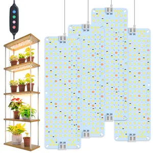 FECiDA 4Pack Grow Lights for Seed Starting, 2025 40W Flat Grow Light Panels for Shelves, Under Cabinet/Counter, Greenhouse, Indoor Plants, 4,8,12 Hr Timer, Free Linking