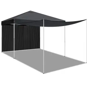 10x10FT pop up Canopy Tent with 2 sidewalls, Outdoor Canopy Tent for Parties inflatable bbq