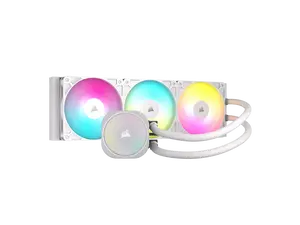 CORSAIR NAUTILUS 360 RS ARGB Liquid CPU Cooler – White – RS120 ARGB Fans – Fits Intel®  LGA 1851, AMD® AM5/AM4 – Simple Daisy-Chain Connections - Direct Motherboard  Connection