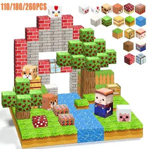 Children Magnetic Building Block Toy Set, Family Interactive Animal Farm Game, Kids Learning Blocks, Creative Gifts for Holidays