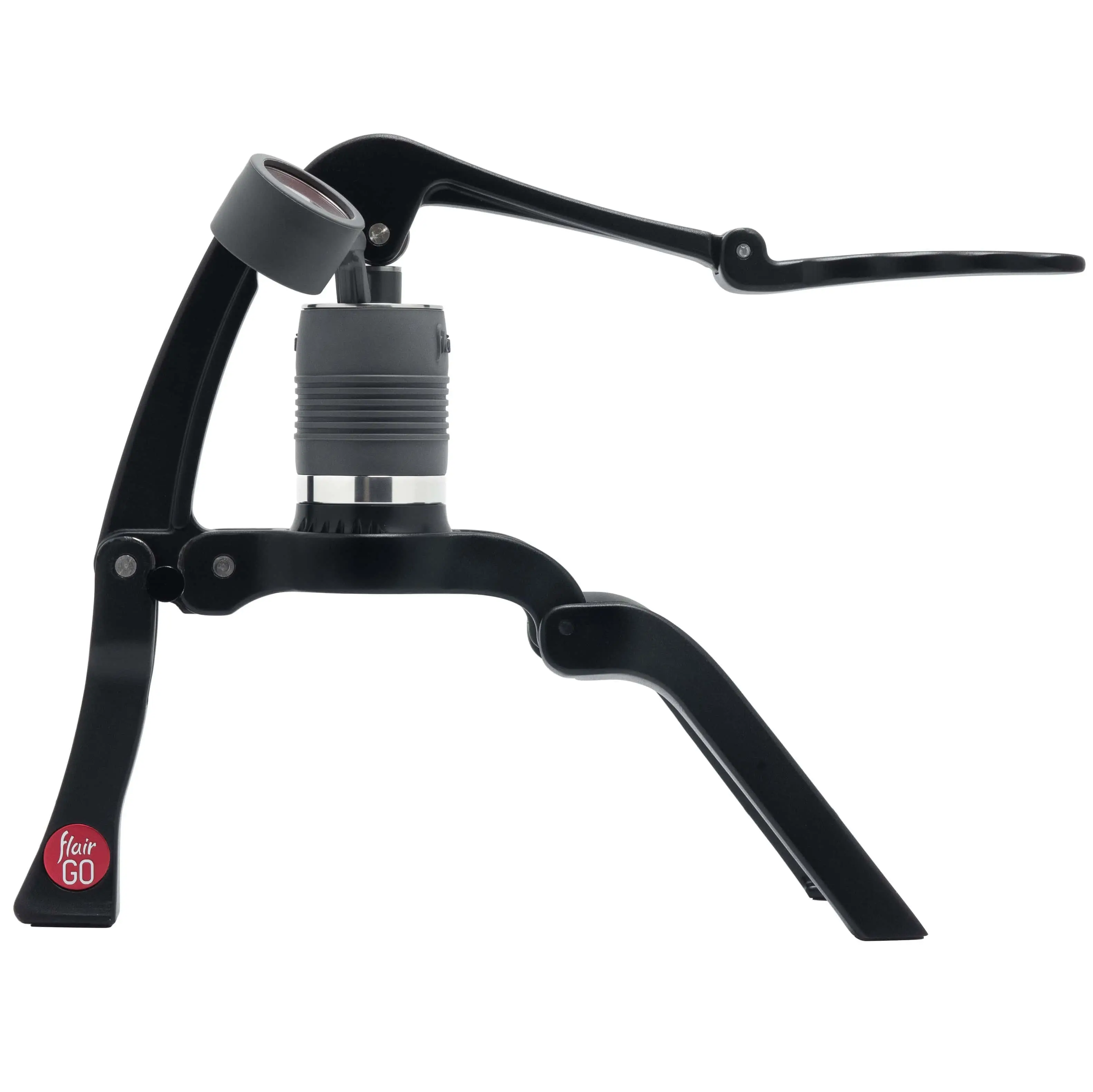 Flair GO Ultimate Portable Lever Espresso Machine - Compact Travel-Friendly Design, Durable Construction, Brews with Pods or Grounds, Pressure Gauge for Perfect Espresso, Six Pivot Points for Easy Setup