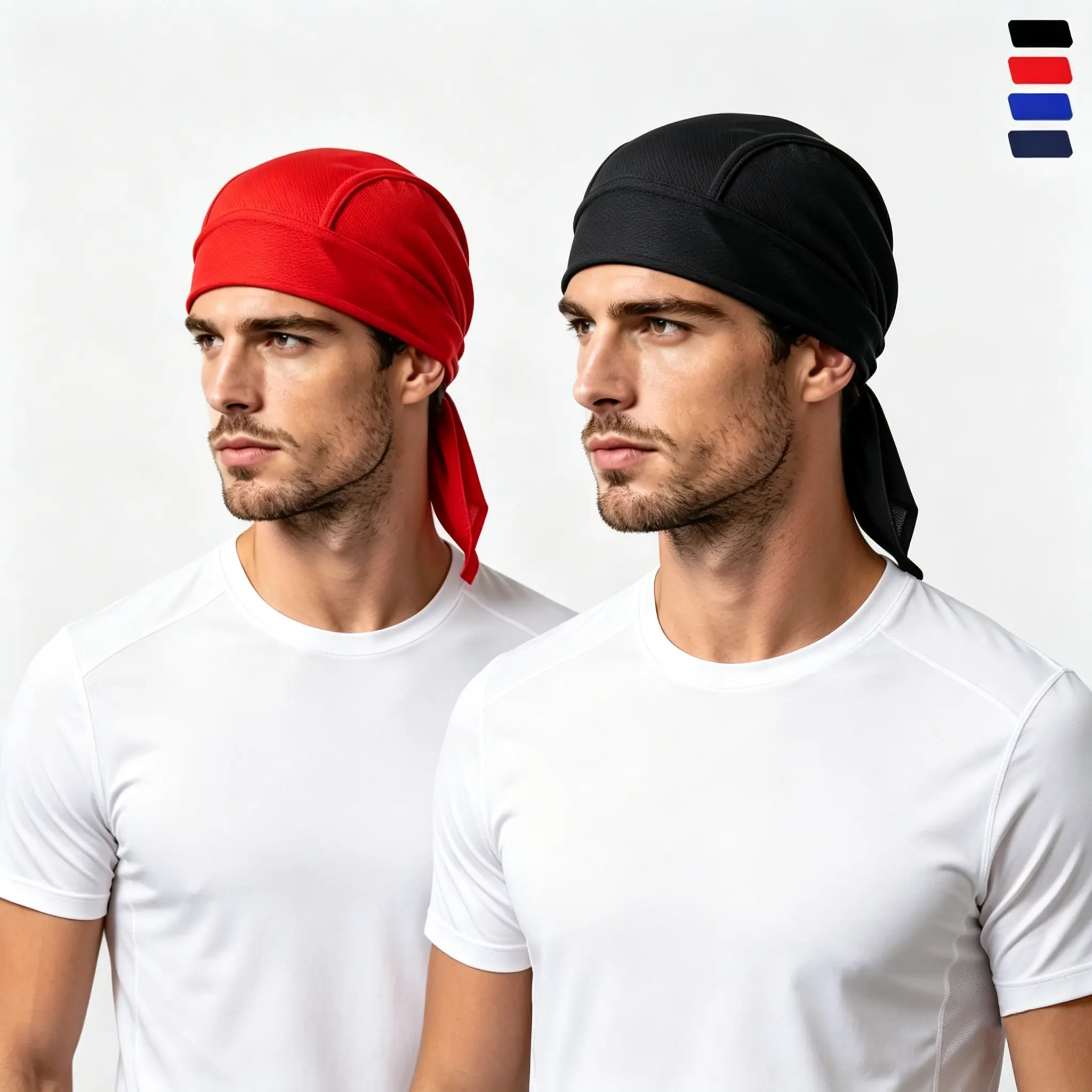 1pcs Cycling Headband, Moisture Wicking Sweatband for Men Women, Quick Dry Cooling Sports Bandana Cap, Breathable Stretch Hair Cover Head Scarf for Bike Riding, Running, Hiking, Outdoor Workout, Summer UV Sun Protection Gear