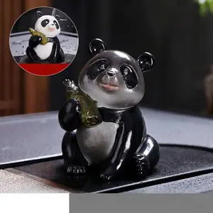 Colour-changing Panda Tea Pet Figurine - Unique Tea Table Ornament for Home Decor