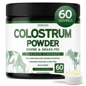 Colostrum Supplement Powder 90g (60 Servings of 1.5g Pure Bovine Colostrum Std. to Contain 20% IgG Immunoglobulins) Grass Fed Colostrum Powder - Healthcare Natural