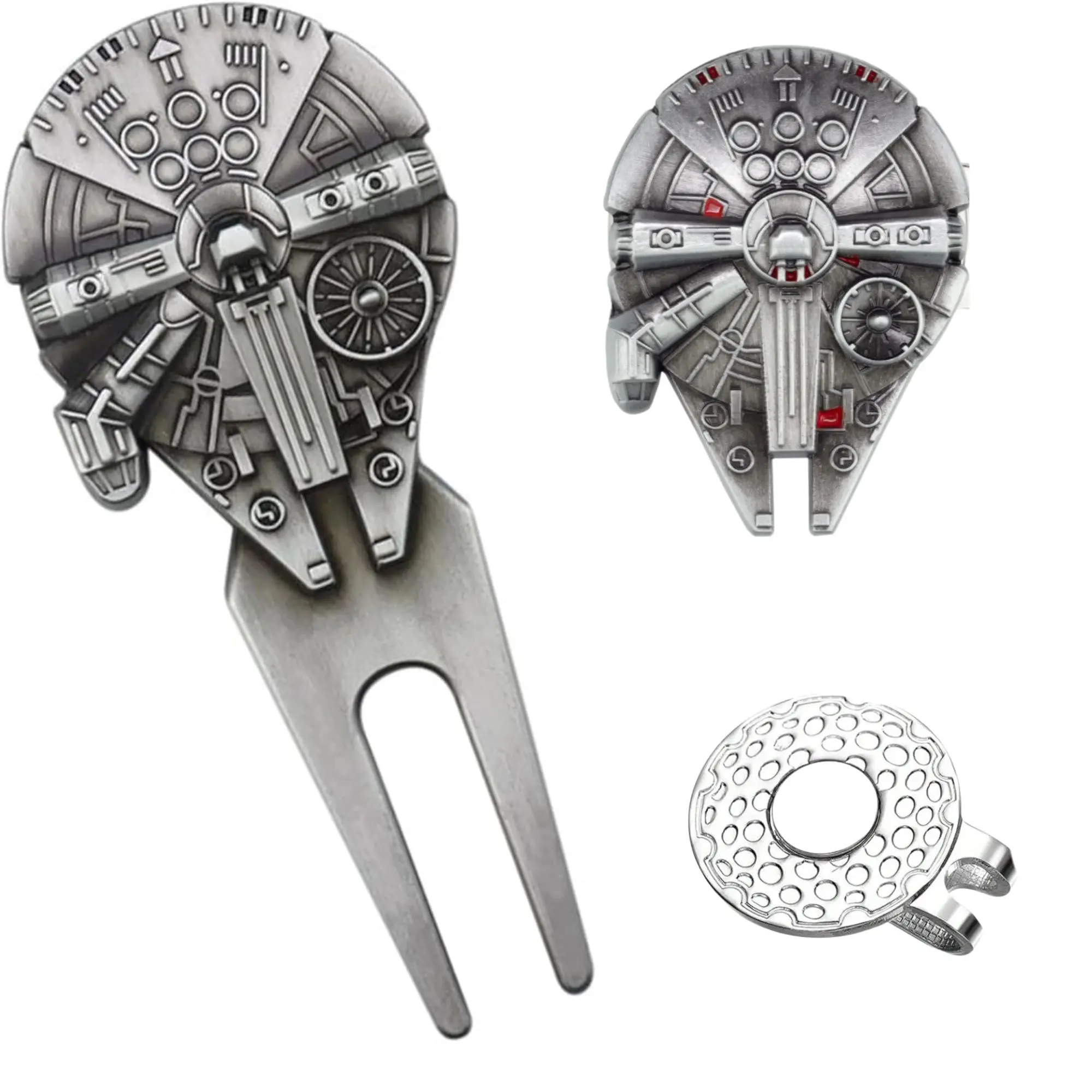 Premium Golf Divot Repair Tool Ball Marker with Magnetic Hat Clip Premium Golf Accessories Golf Gadgets Golf Supply for Enhanced Golfing Fun Falcon Golf Divot Tool Creative Gift For Women Golfers Groove Cleaner Great Christmas Gift For Golf Lovers