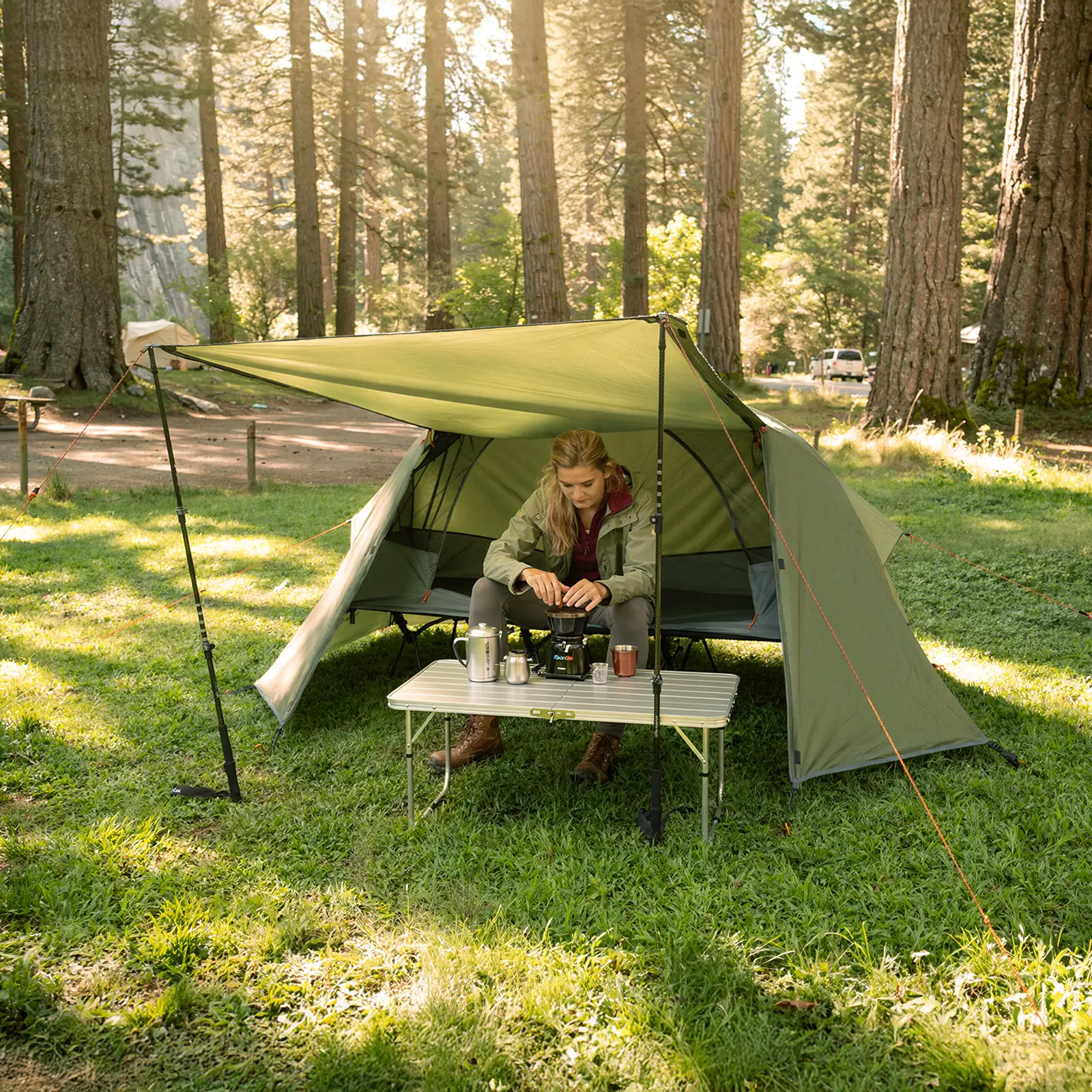 Night Cat 1-Person Cot Tent Combo - Functional Single Off-Ground Camping & Hiking Tent with Waterproof Vestibule, TikTok Shop Back to School
