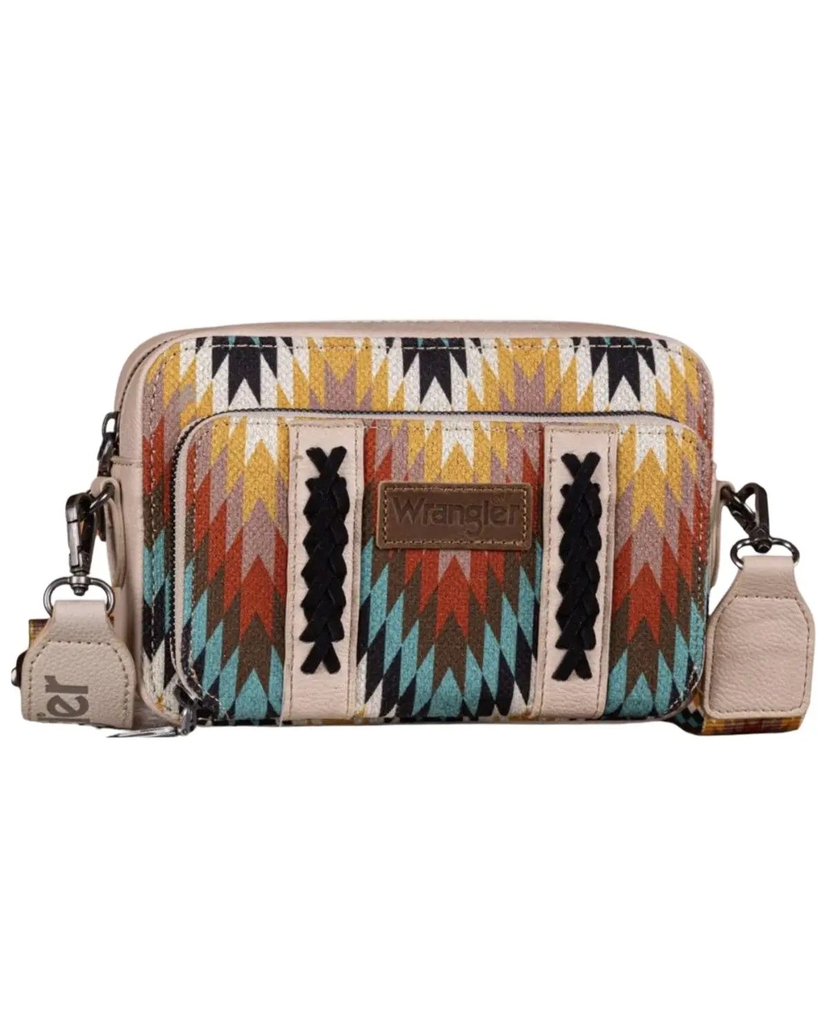 Wrangler Women's Women'S Southwestern Print Dual Sided Crossbody Purse With - Wg2211-3003-Tn