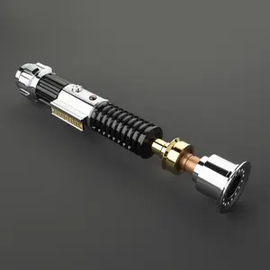 Obi Wan Saber Dueling Heavy Metal Hilt Smooth Swing Bselit Light-Up with LED Neo Pixel Lightsaber Toys Christmas gifts