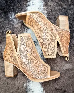 Persimmonee Heels In Brown by Myra Bag