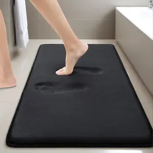 Bathroom Mat, 1pc Non-slip Soft Absorbent Bath Rug, Quick Drying Bath Mat for Bathroom Floor, Tub and Shower, Home Decor Accessories, Bathroom Drying Doormat