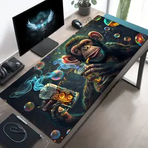Large Rubber Gaming Mouse Pad, Animal Design Style, Non-Slip Base, Ideal for Office and Game Settings, Christmas and Halloween Gift Choice
