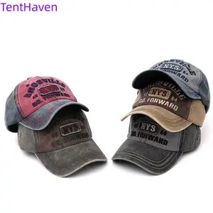 2026 New Denim Hat Men's Hat Washed and Embroidered Duck Tongue Outdoor Fashion Personalized Baseball Sports Hat Men's Edition