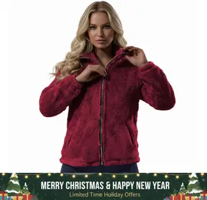 Ytech X Oversized Women's Sherpa Fleece Jacket – Full-Zip Cozy Teddy Coat, Soft Plush Stand Collar, Two Pockets, Casual Travel & Winter Pajamas & Loungewearuterwear  Dressing Gowns shopblackfriday#christmasgiftideas#blackfriday