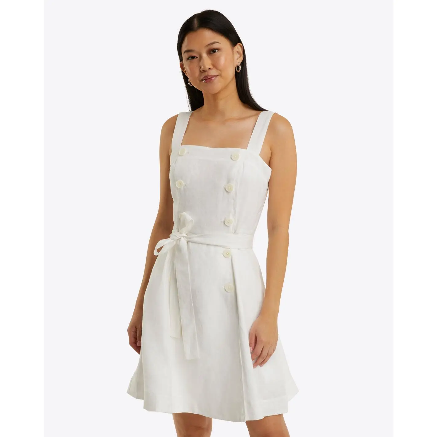 Kylie Love Circle Mini Dress in Linen - TikTok Shop