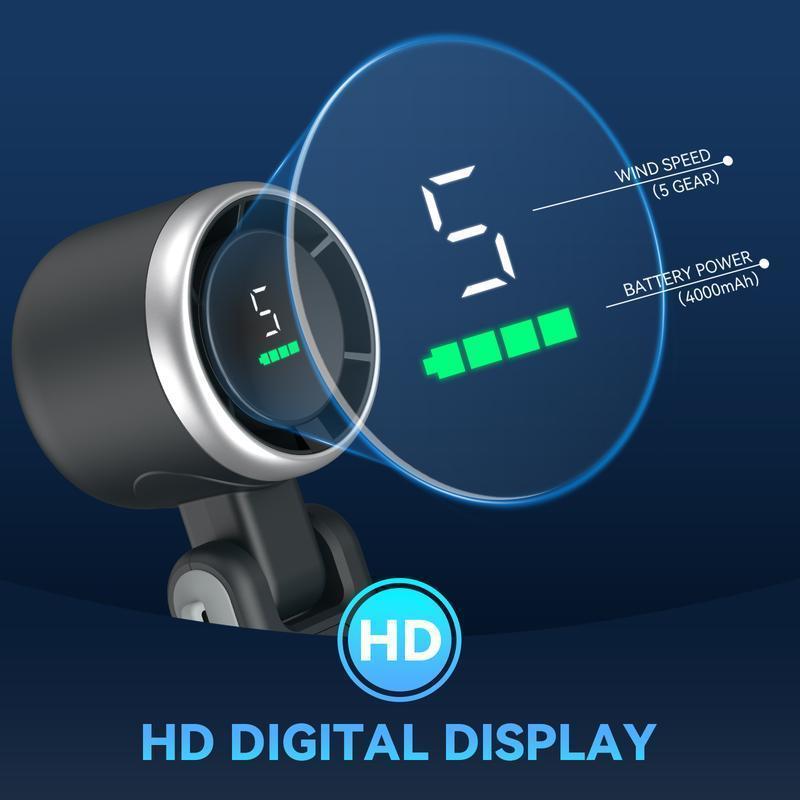 2026 New handheld turbocharged fan rechargeable- 3 IN 1 Turbo Fan, 3 Colour + 5 Gear Wind,4000mAh Battery Operated, 3 IN 1 Hand Fan Rechargeable Portable Rechargeable Pocket Fan, 3 in 1 Foldable & Hanging Neck Fan, Multifunction, Durable, 4000mAh Battery