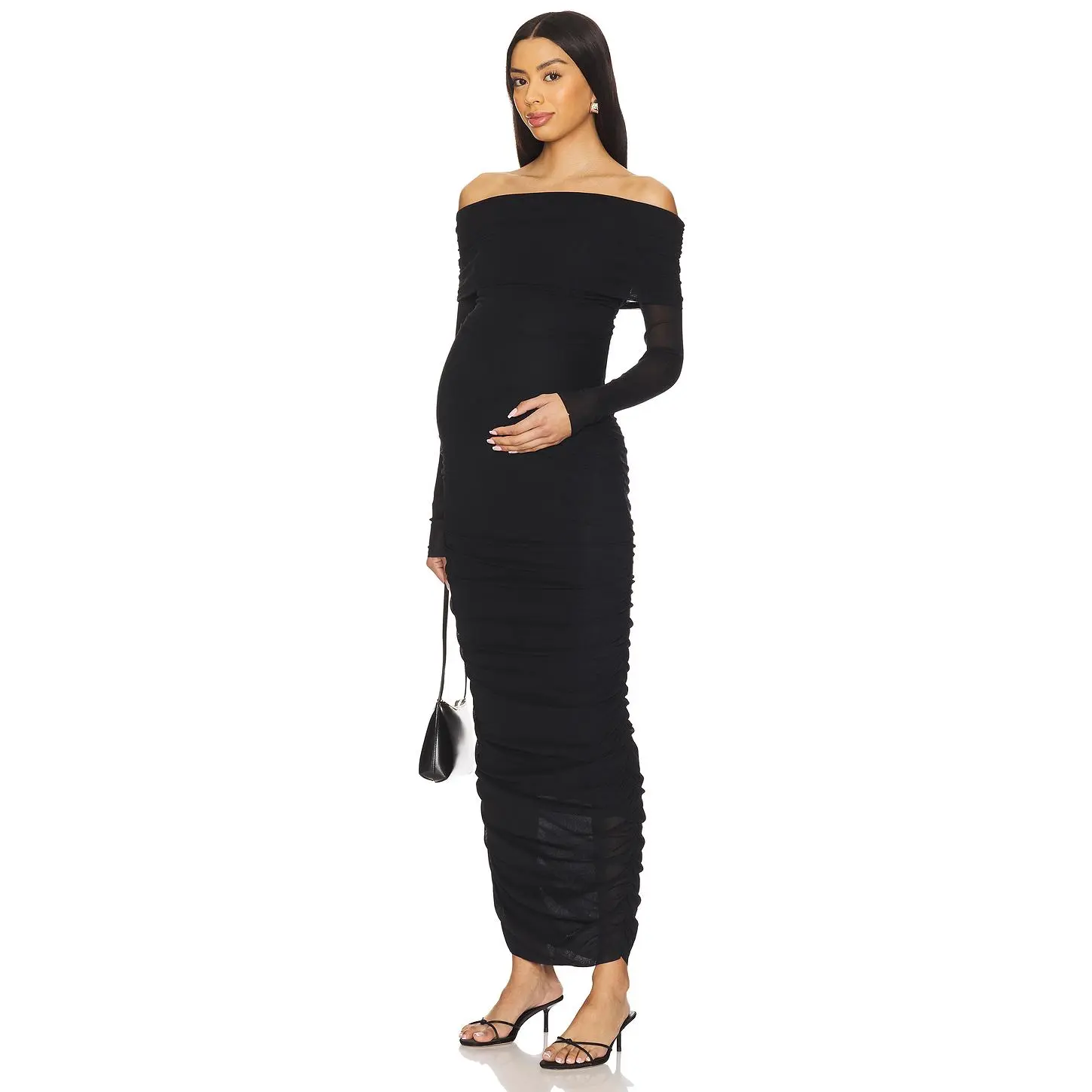 BUMPSUIT Off The Shoulder Dress in Black
