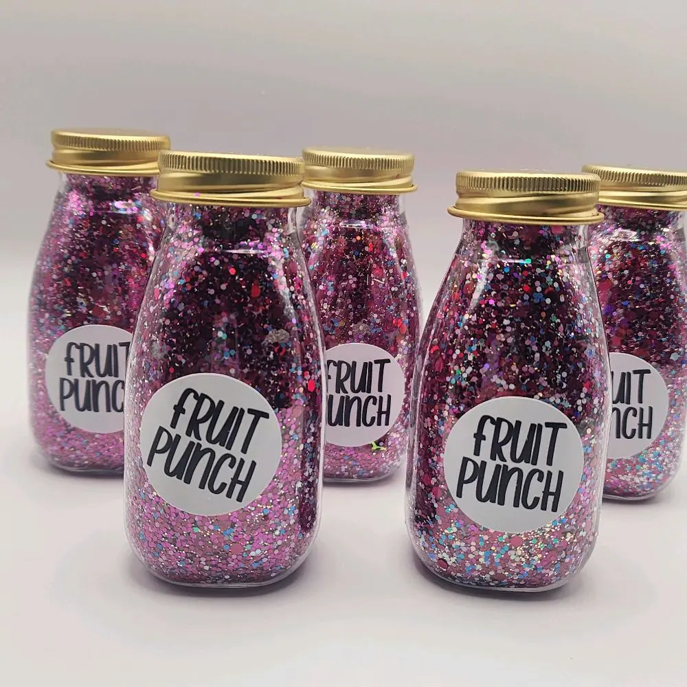3.5 oz Fruit punch glitter