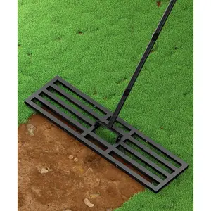 40x10 inch Lawn Leveling Rake, Upgraded Lawn Leveler Tool Heavy Duty Reinforced Connection, Garden Rake with Adjustable Long Handle, Ground Leveler for Yard Smoothing Soil Grass Dirt Sand