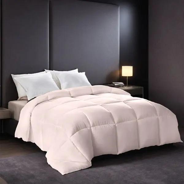Oversized Plump Thick Duvet - Pink Enhanced Warmth With Skin-friendly Comfort. Perfect For Cozy Bedrooms & Luxury Hotels. Machine Washable. Ideal Christmas Gift.