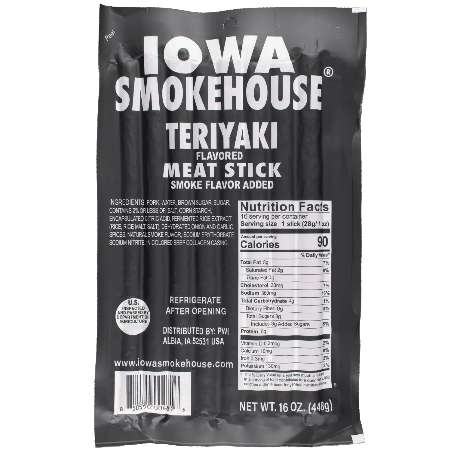 16 oz Meat Sticks Teriyaki 