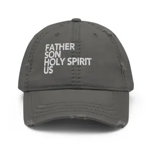 Holy Family  Distressed Dad Hat