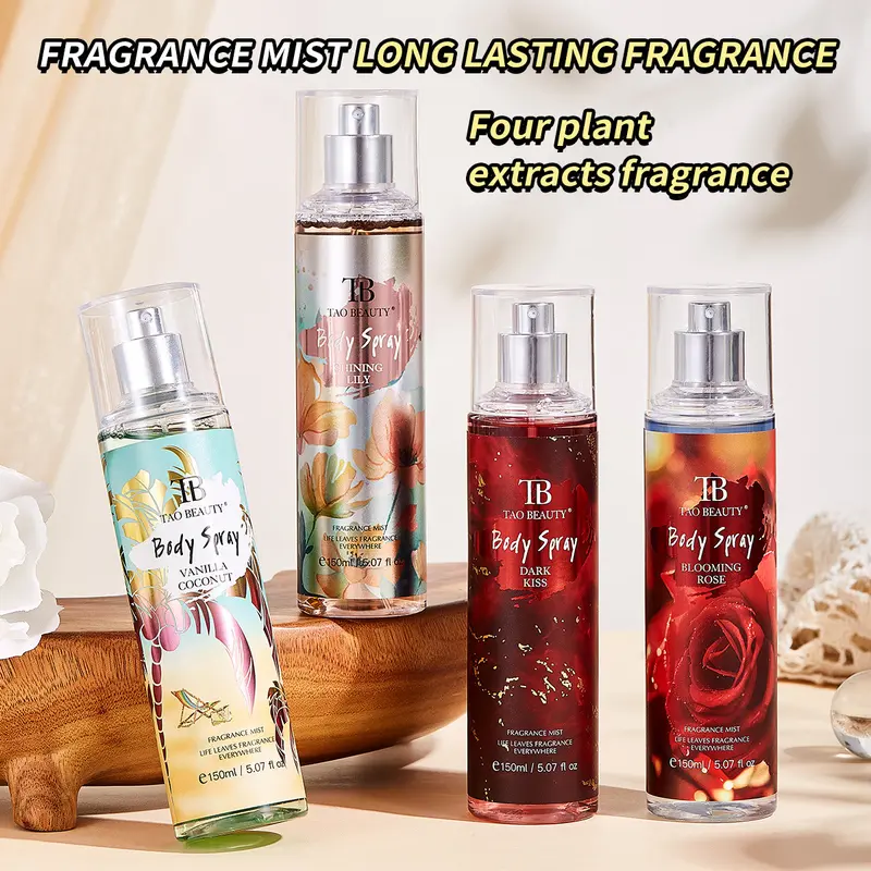 TAO BEAUTY Fragrance Spray, Multiple Scents (Floral-Fruity, Uncharted Rose), Long-Lasting Subtle Scent, Fresh & Natural, Gentle Non-Irritating, Skin-Friendly Non-Sticky, Compact Portable for Touch-Ups, Suitable for Travel & Gifting, Floral Fragrances