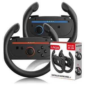 Ztotopcases Steering Wheels for Nintendo Switch2 (2025), Racing Wheels for NS2 Mario Kart World/ 8 Deluxe with Anti-Slip Grip & Plug-and-Play, Universal Wheel Accessories for Switch Next Gen (2x Black)