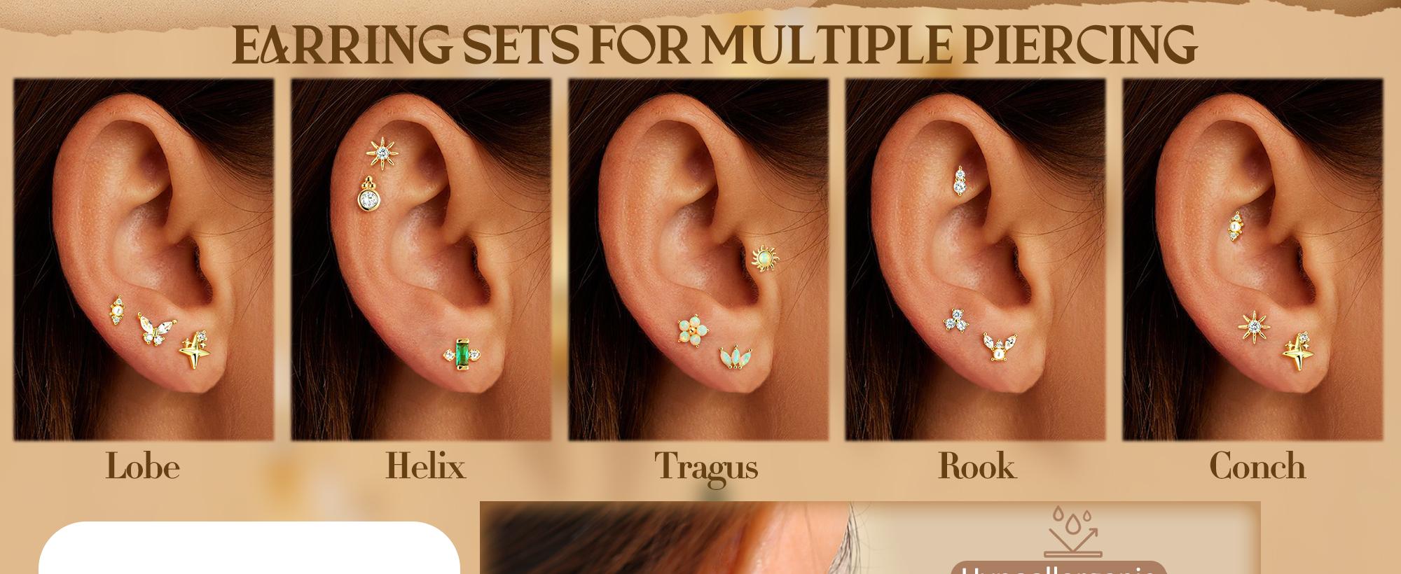 ORAZIO 925 Sterling Silver Flat Back Stud Earrings for Women Hypoallergenic 14K Gold Plated Cartilage Earrings for Sensitive Ears Small CZ Opal Conch Helix Tragus Piercing Jewelry 3 Pairs 20G ORAZIO 925 Sterling Silver Flat Back Stud Earrings for Women Hypoallergenic 14K Gold Plated Cartilage Earrings for Sensitive Ears Small CZ Opal Conch Helix Tragus Piercing Jewelry 3 Pairs 20G