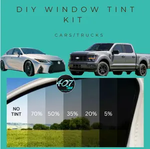 407 TINT - DIY Professional Grade Window Tinting Film Pre-Cut for All Vehicles (1998-2024) - Choose Your VLT (5%, 20%, 35%, 50%, 70%)