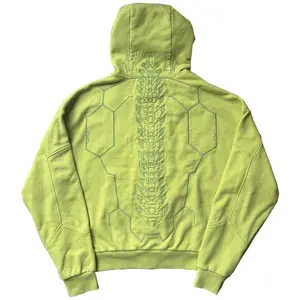 Zero Hoodie Long Sleeve Stylish Wear for Anime Fans Fashion Streetwear Menswear with Unique Hexagon Design on Back