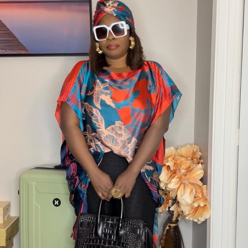 Luxury Silk print MUMU, or MOOMOO Dress Casual Wear Comfort Womenswear plus size boho casual black women outfit, African print, charismas gift for a black mom.  Summer Maxi. Daily Home confort. Holiday vacation wear long dress