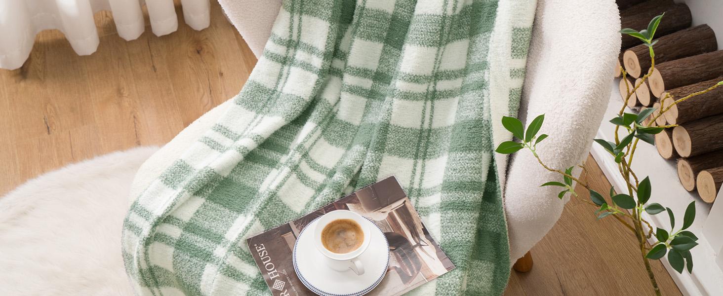 Battilo | Reversible Plaid Throw Blanket - Warm Aesthetic, Comfy, Knitted for Sofa & Bed, 50"x60" Home Decor Blanket Battilo | Reversible Plaid Throw Blanket - Warm Aesthetic, Comfy, Knitted for Sofa & Bed, 50"x60" Home Decor Blanket