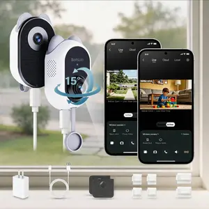 Botslab 2-in-1 Dual-View Security Camera | 2.5K Indoor & Outdoor Simultaneous View, 10x Zoom, True Color Night Vision, Easy Install