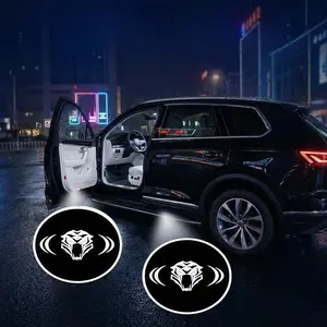 2/4Pcs Kia GT stinger E Door Projection Light/laser Lamp/new Welcome Light/modified Decoration Floor Lamp (batteries Not Included）