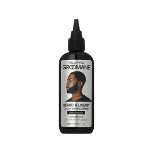 Red PRO Groomane Semi-Permanent Beard Dye Color Enhancement for Men’s Beards, Hairlines & Fades