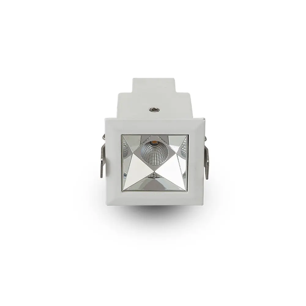 VONN Rubik 1-Light LED Recessed Downlight with Trim, White VMDL000601A003WH