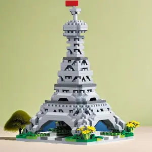 1890-Piece Paris Eiffel Tower Miniature Building Blocks Set, High-Difficulty Architecture Toy, Perfect Gift for Halloween, Christmas, Birthday