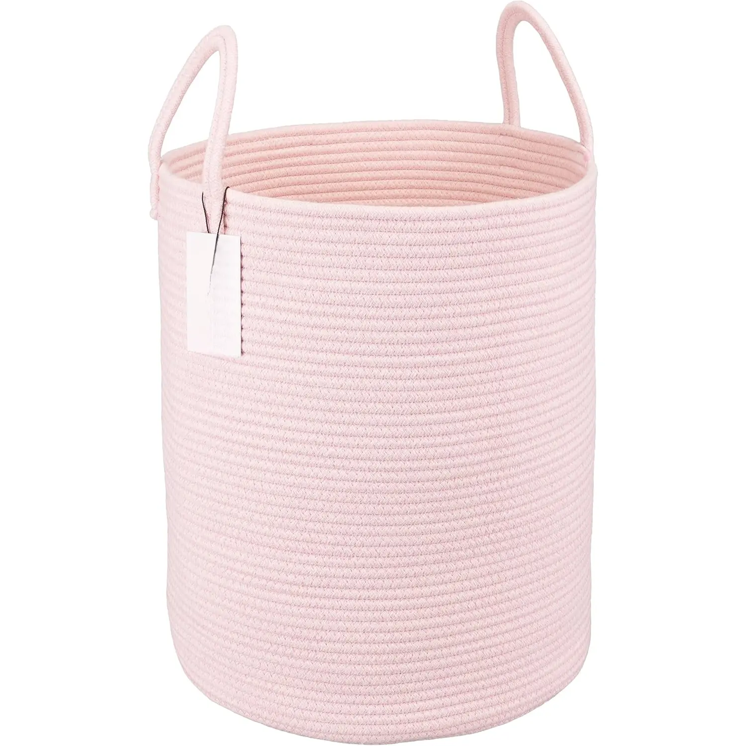 Rope Laundry Basket Hamper for Girls Boho Woven Storage Basket in Light  for Girls' Room with Large Capacity
