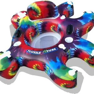 Fluzzle Tube Tie Dye Comfortable Interlocking Puzzle Float
