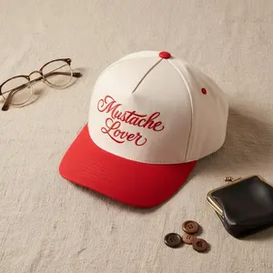 Mustache Lover Hat, Embroidered Baseball Cap, Otto Cap, Gift for Dad
