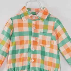 Orange green flannel