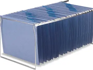 Officemate Hanging File Frame, Letter Size, Adjustable 14 to 18-Inches, 2 Count (Pack of 1),Silver, 91990