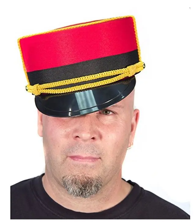 Red/Black Bellboy Hat - Bellhop - Wizard of Oz - Costume Accessory - One Size
