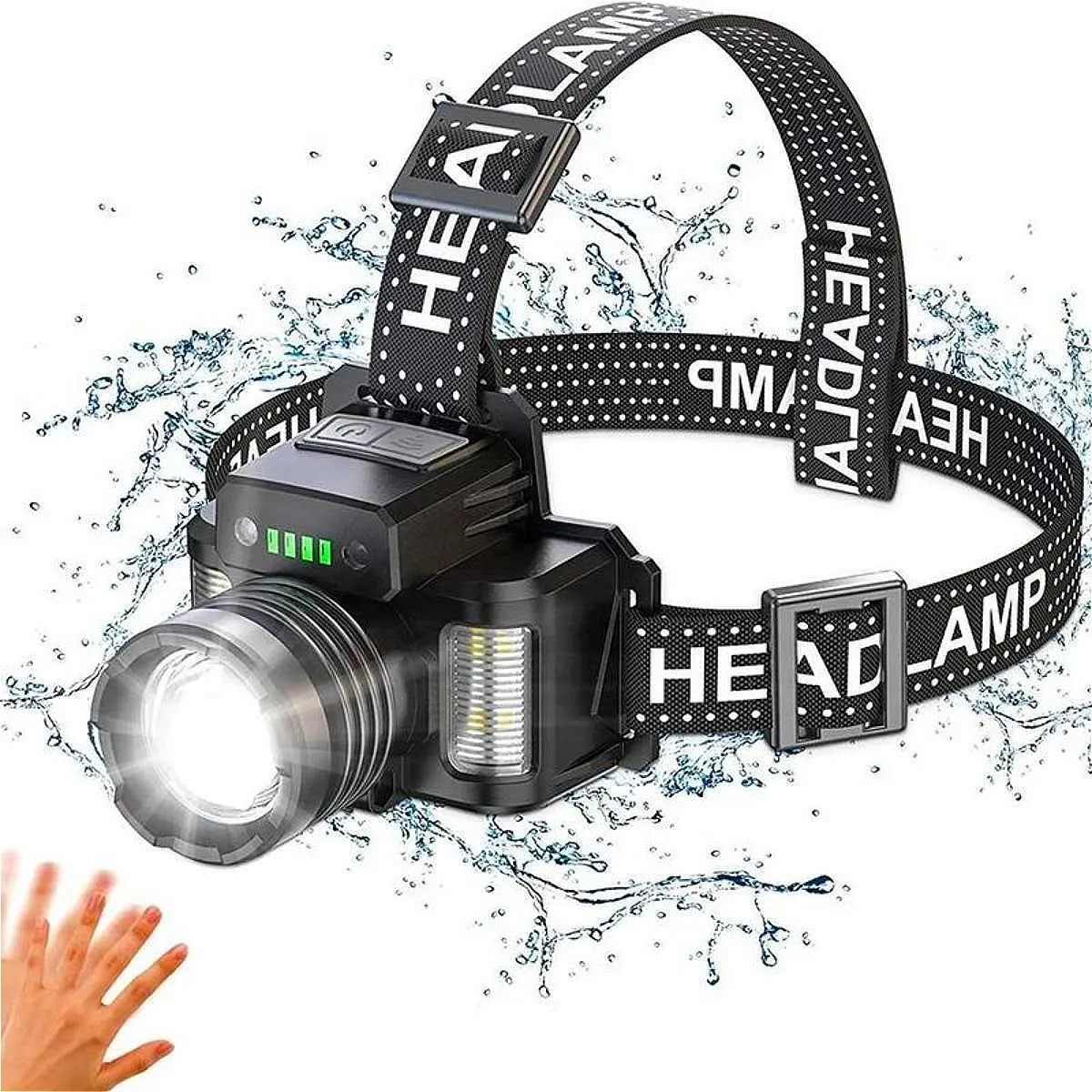 2026 New LED Headlamp, USB Rechargeable Waterproof Headlamp for Exploration, Outdoor Camping Supplies, Christmas, Christmas Gift