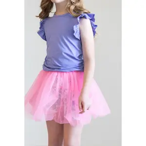 Hydrangea Tutu Shorts Drop Waist Pants Elastic Waisted Pants