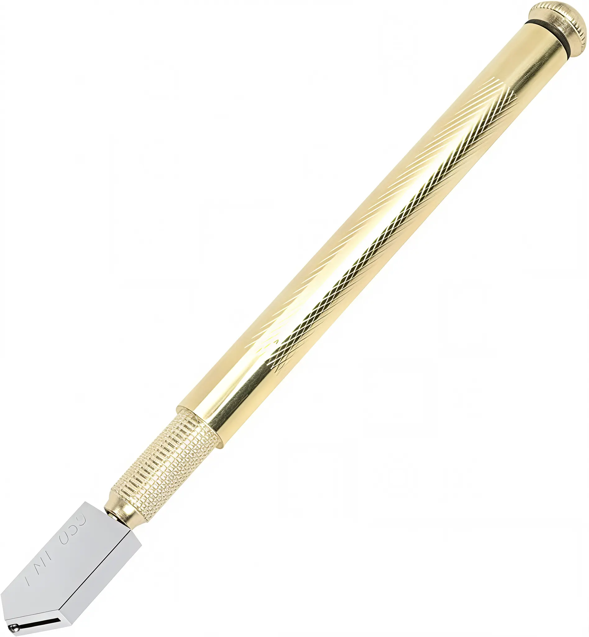 Utoolmart Glass Cutter 3-10mm, Pencil Style Oil Feed Tungsten Carbide Tip Brass Tone Handle for Glass Tiles Mirror Cutting